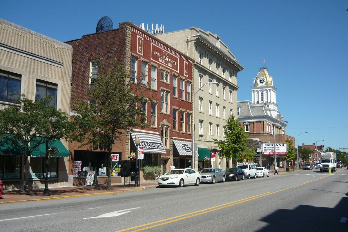 Philadelphia Street in downtown Indiana, PA