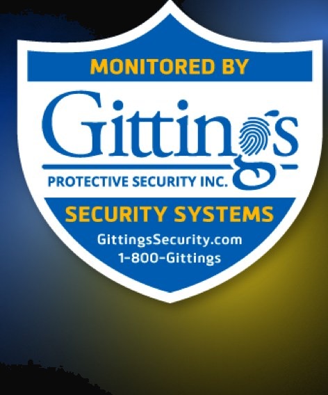 Monitored by Gittings Protective Security Inc. Security Systems